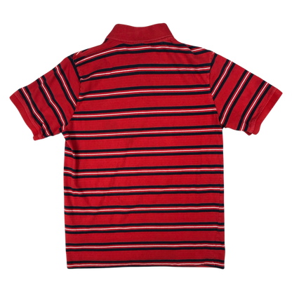 Vintage Kappa Striped Red and Navy Polo Shirt