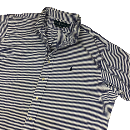 Vintage Ralph Lauren Blue and White Striped Shirt 3XL