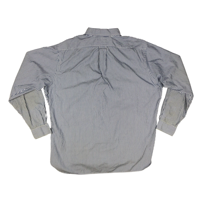 Vintage Ralph Lauren Blue and White Striped Shirt 3XL