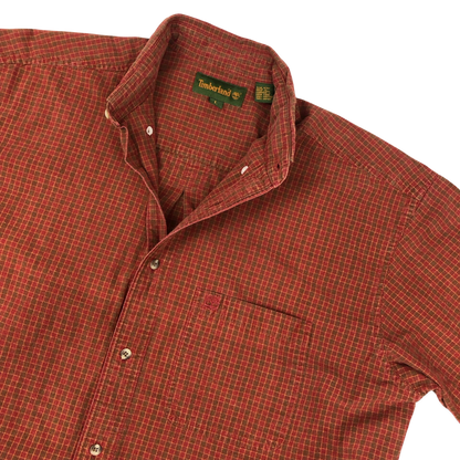 Vintage Timberland Red Plaid Shirt XL