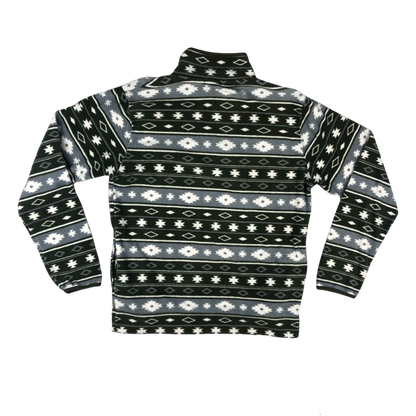 Vintage Aztec Pattern Print Fleece M
