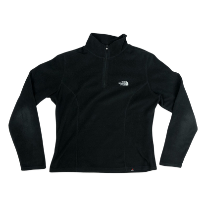 Vintage The North Face Black 1/4-zip Fleece 16