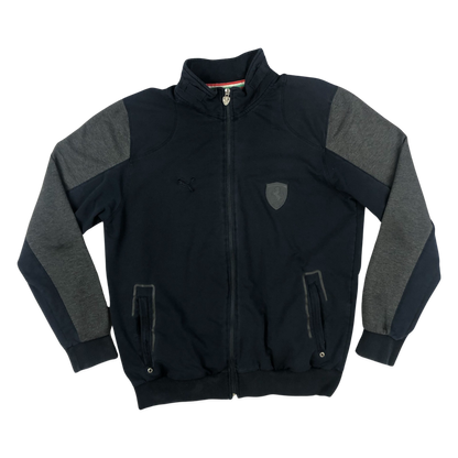 Vintage Puma Ferrari Black Zip-up Track Jacket L
