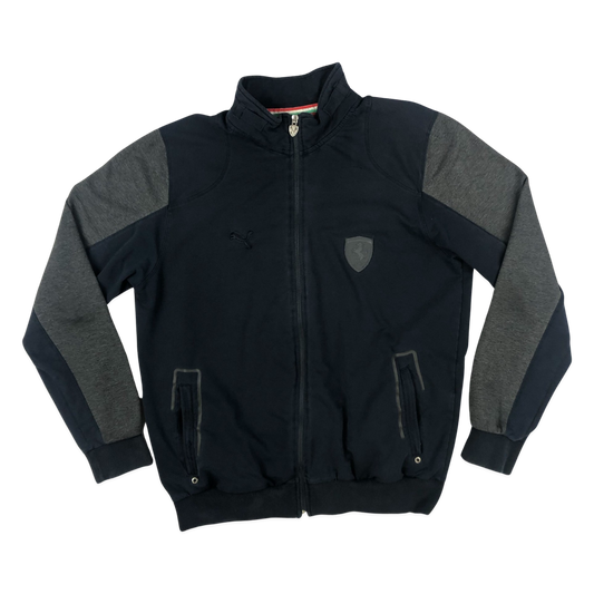 Vintage Puma Ferrari Black Zip-up Track Jacket L