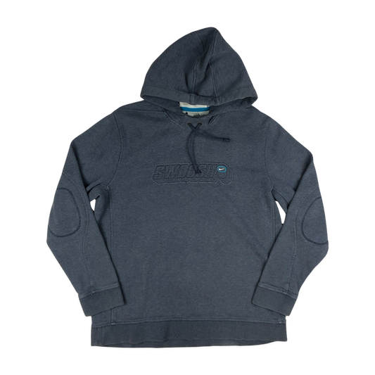 Vintage Y2K Nike Blue "Swoosh" Hoodie L