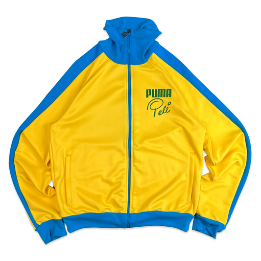 Puma PELE RARE Yellow Blue Football Track Jacket L