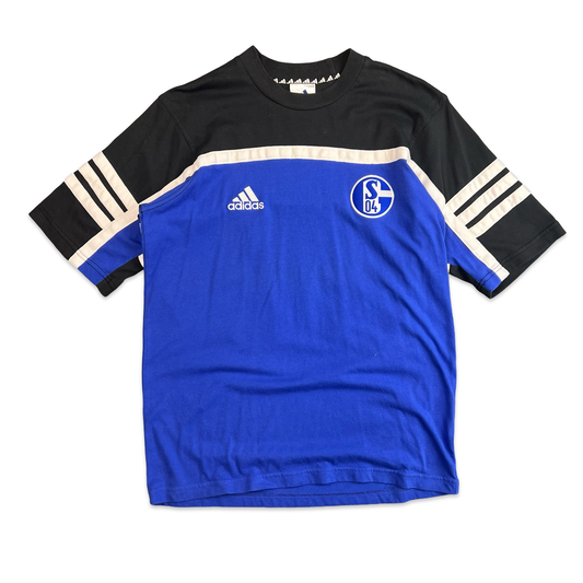 00's Y2K Adidas Schalke T-shirt L