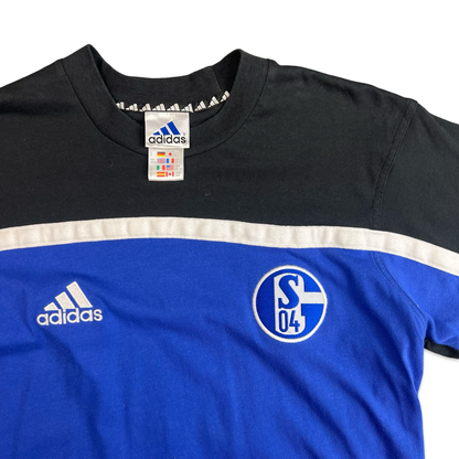 00's Y2K Adidas Schalke T-shirt L