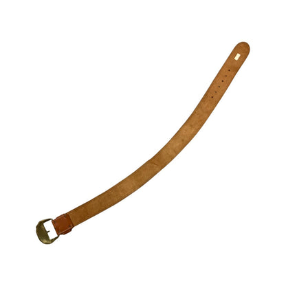 Vintage Tan Large Buckle with Gem Belt