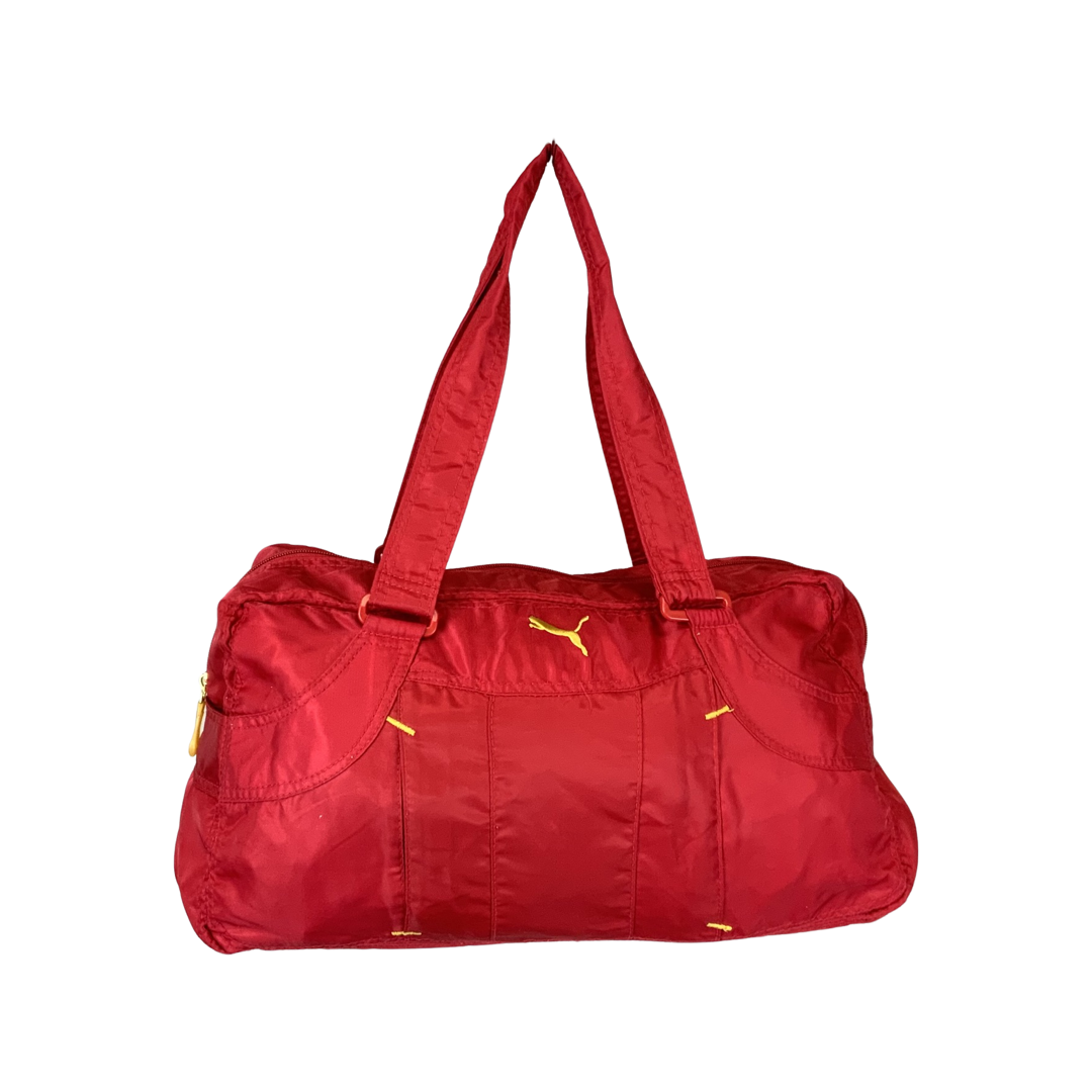 Vintage Red Puma Soft Handbag