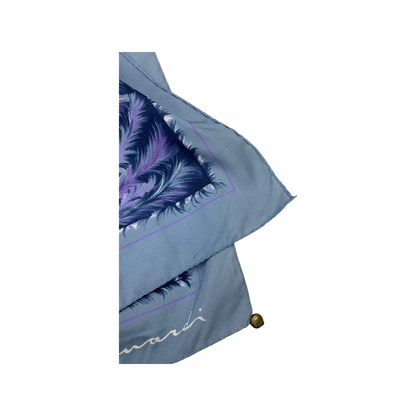 Vintage Grey Lavender Print Scarf