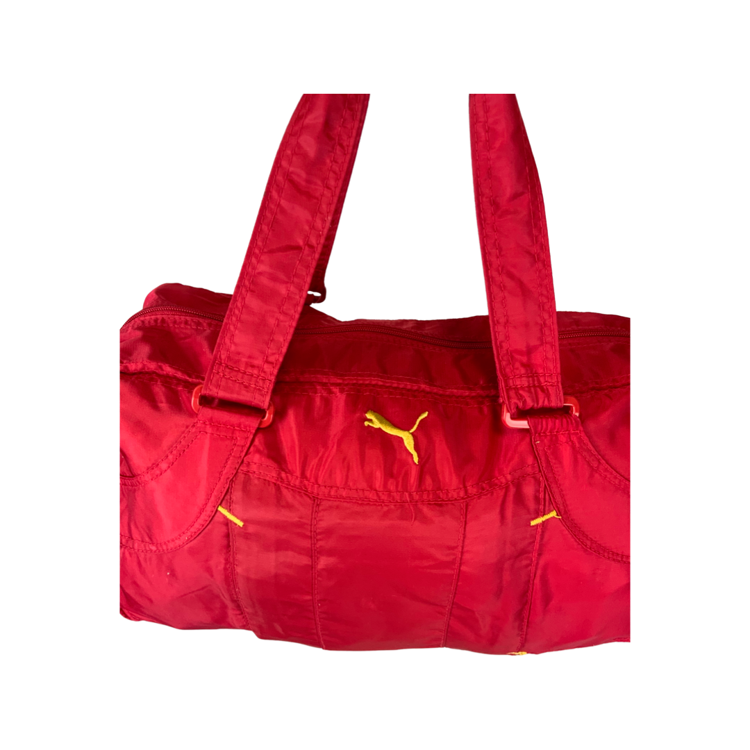Vintage Red Puma Soft Handbag