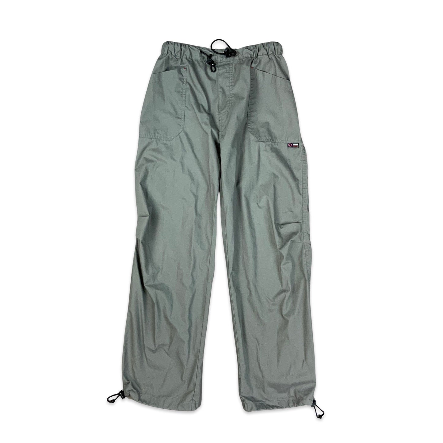 Y2K 00s Grey Cargo Trousers 6 8