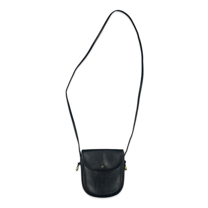 Vintage 90s Black Gold Crossbody Handbag