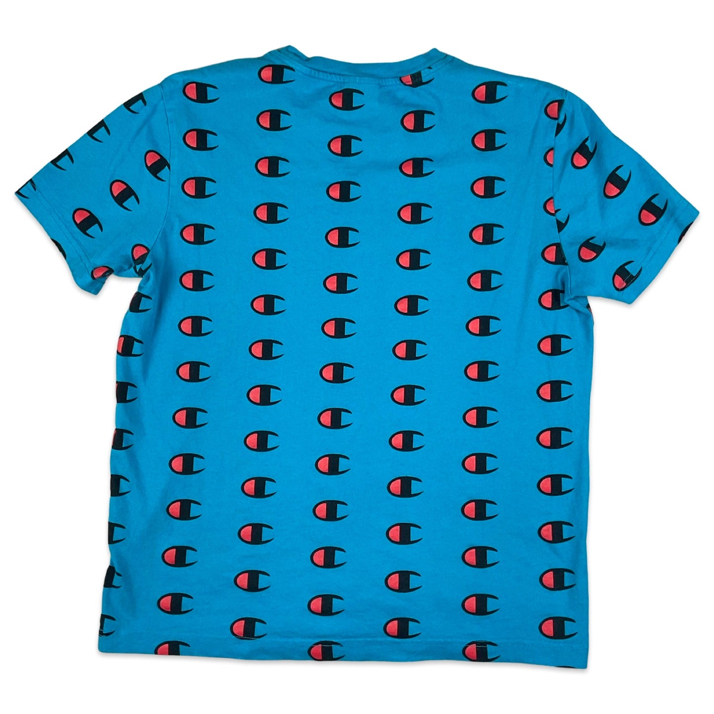 Champion Blue Logo Print Tee S M