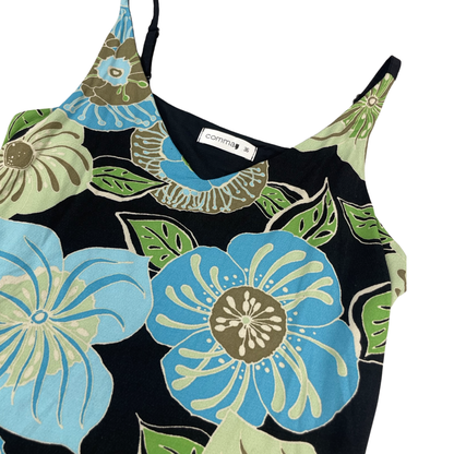 Vintage Floral Print Spaghetti Top 8