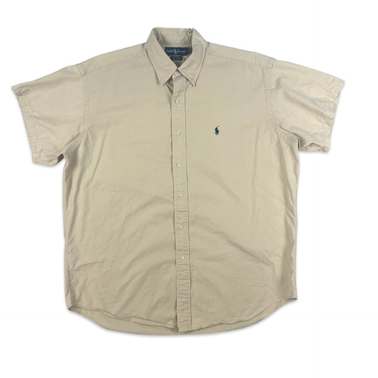 90s 00s Vintage Ralph Lauren Shirt Beige L XL