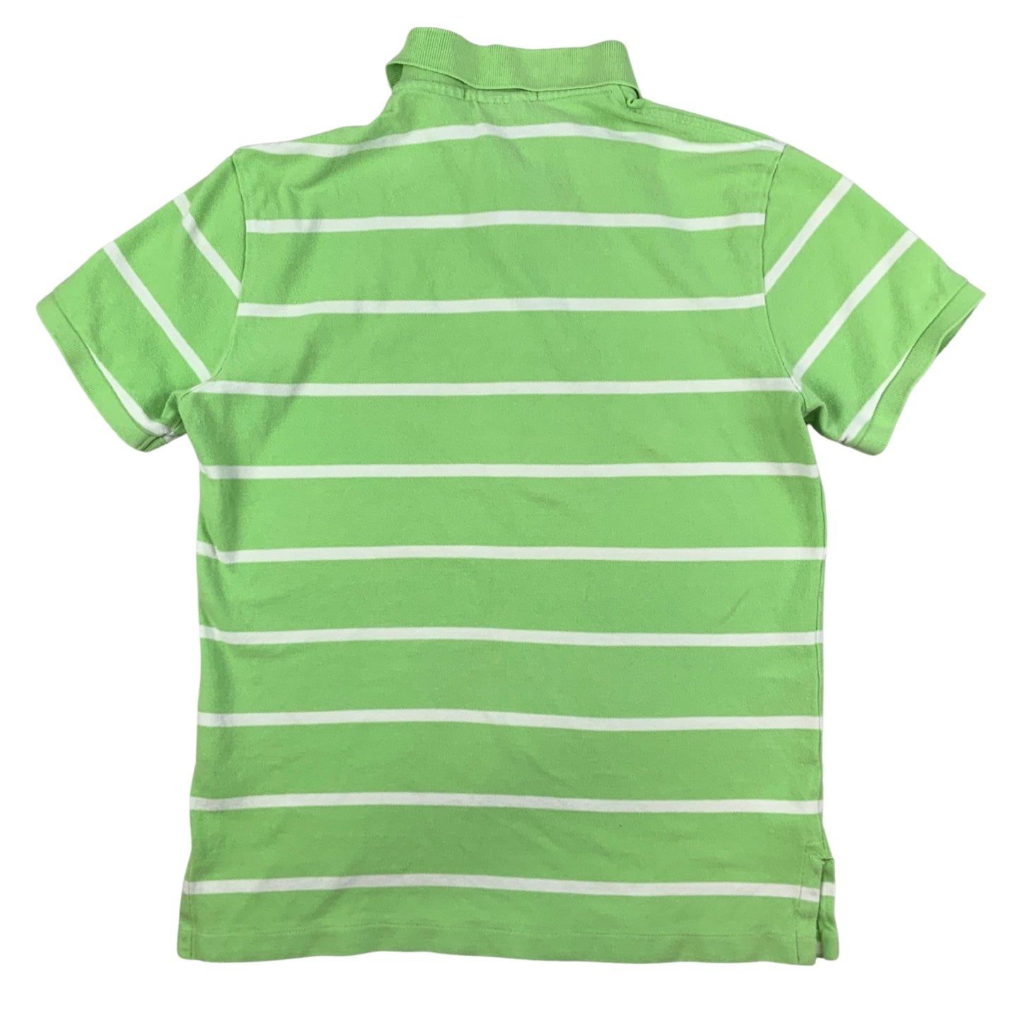 Vintage Ralph Lauren Green & White Stripe Polo Shirt Extra Small