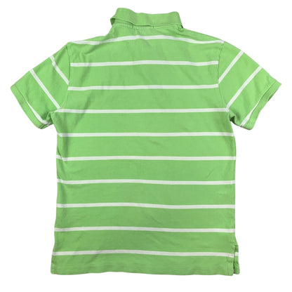 Vintage Ralph Lauren Green & White Stripe Polo Shirt Extra Small