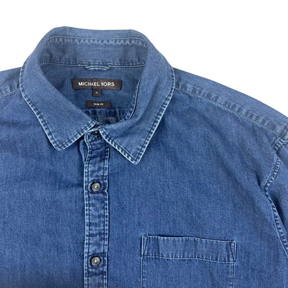 00s Vintage Michael Kors Denim Shirt Blue M L