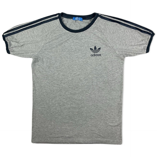 Adidas Grey & Navy Ringer Tee XS S OB