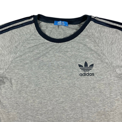 Adidas Grey & Navy Ringer Tee XS S OB