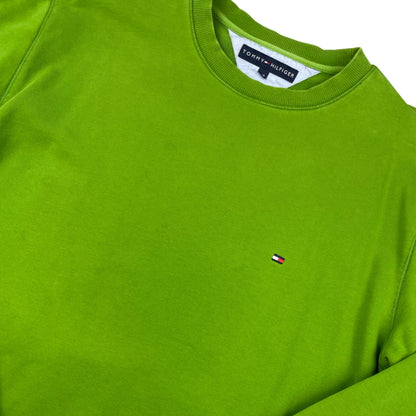 Vintage Tommy Hilfiger Green Sweatshirt L