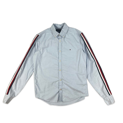 00s Vintage White Tommy Hilfiger Shirt Blue Red White XS S