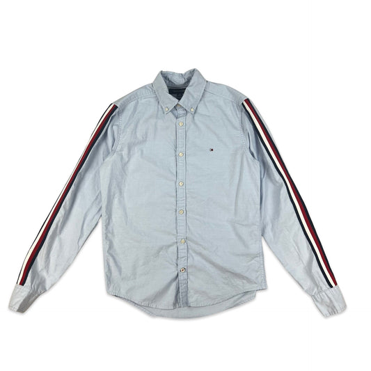 00s Vintage White Tommy Hilfiger Shirt Blue Red White XS S