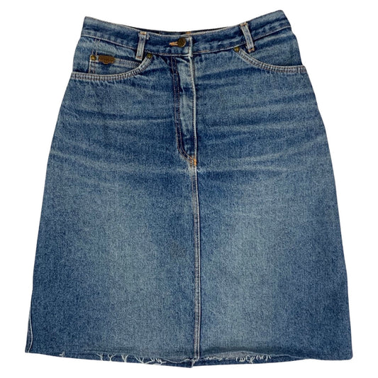 Vintage 90s Blue Denim Skirt 12