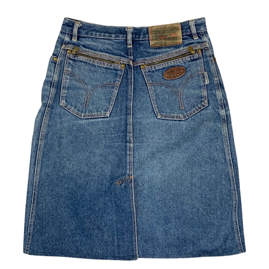 Vintage 90s Blue Denim Skirt 12