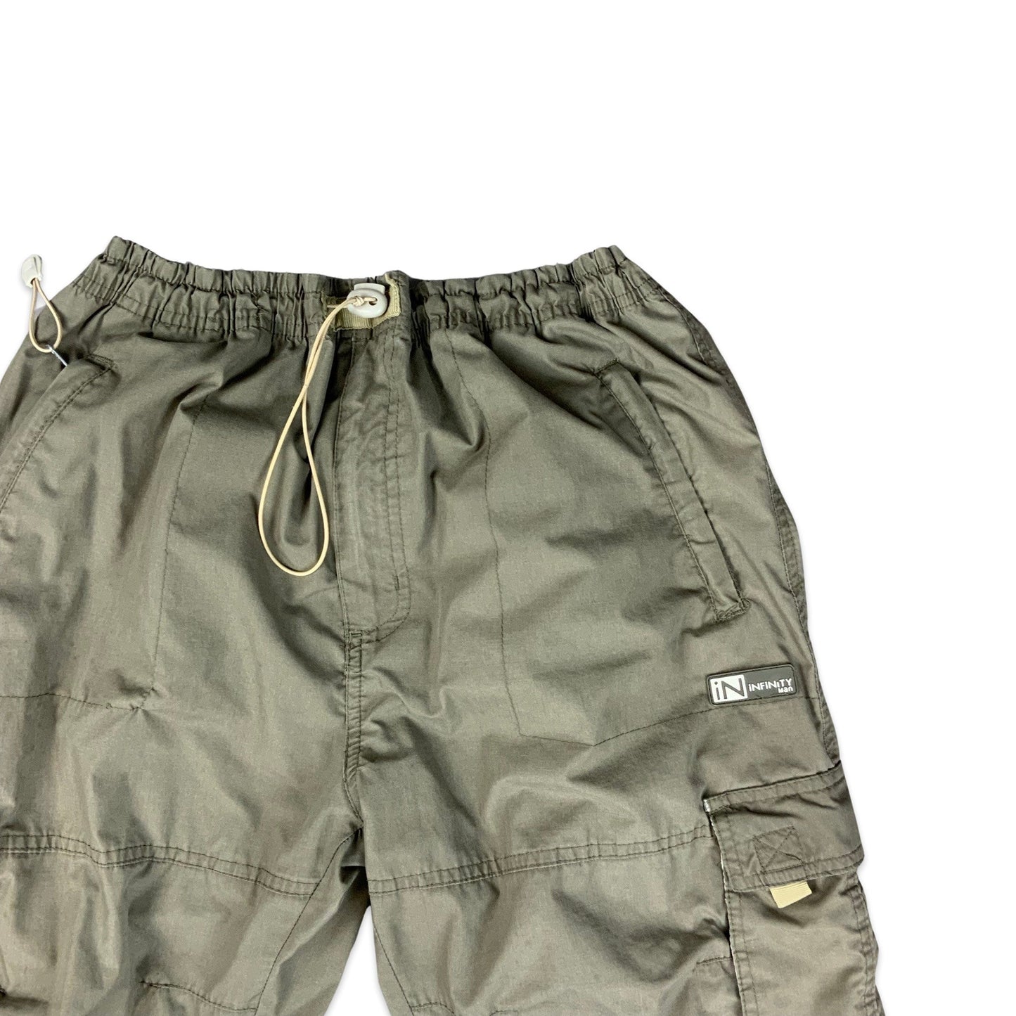 Y2K 00s Green Cargo Trousers XS S