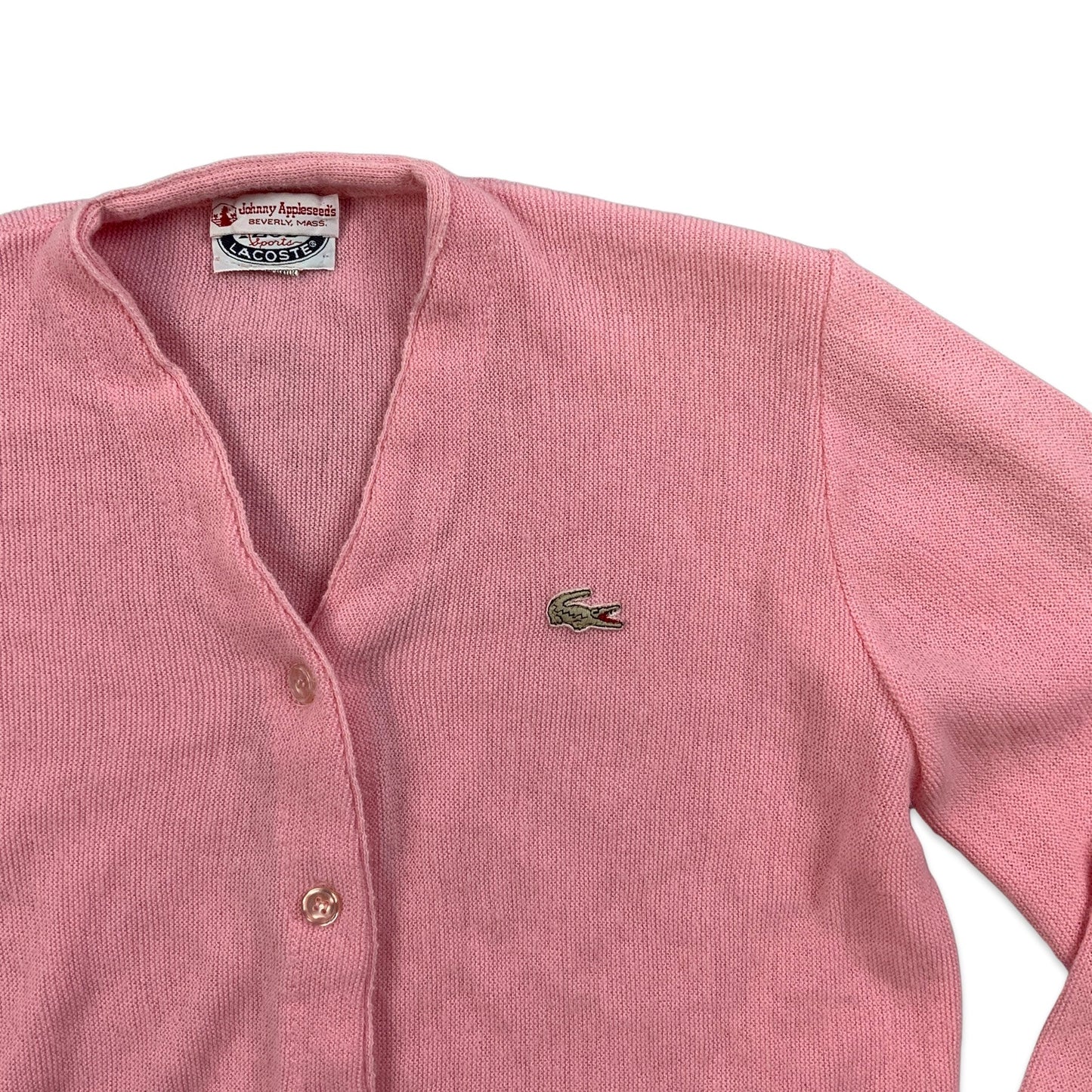 Vintage Lacoste Pink Cardigan 14 16