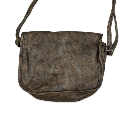 Vintage Brown Saddle Handbag