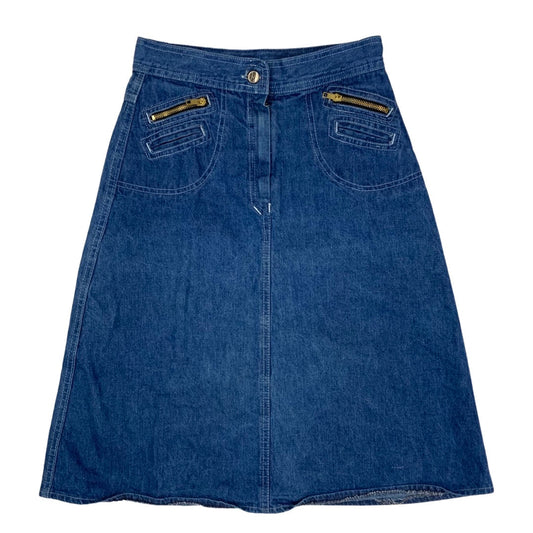 Vintage 90s Blue Denim Skirt 8