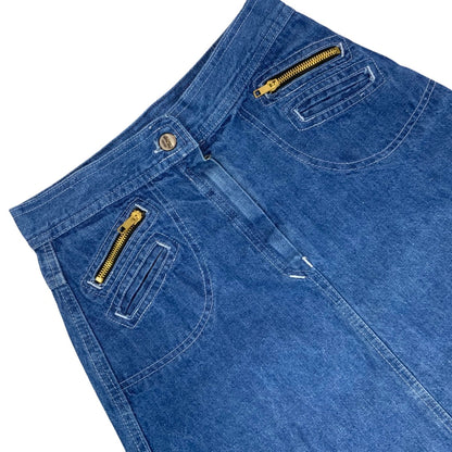 Vintage 90s Blue Denim Skirt 8