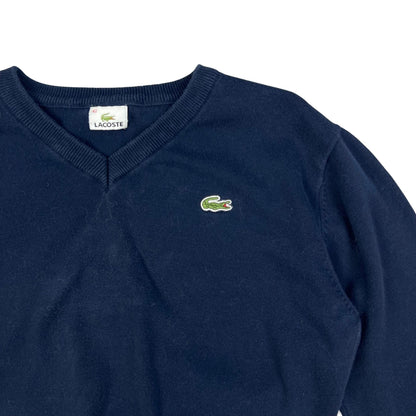 00s Vintage Lacoste Knit Jumper Navy S M