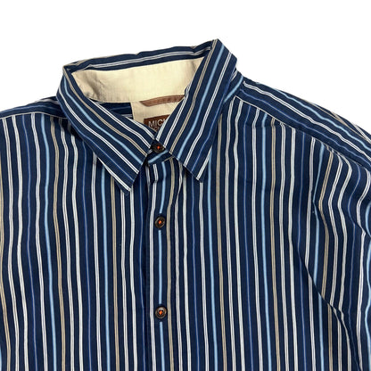 00s Vintage Michael Kors Stripe Shirt Navy Beige White L XL