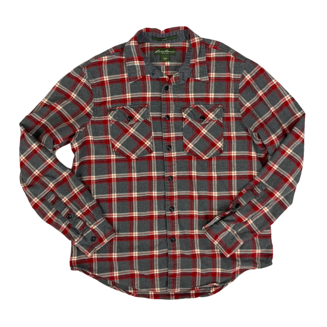 Vintage USA Imported Eddie Bauer Plaid Flannel Shirt L