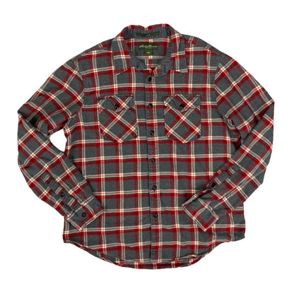 Vintage USA Imported Eddie Bauer Plaid Flannel Shirt L