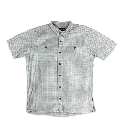 00s Grey Patagonia Check Shirt S M