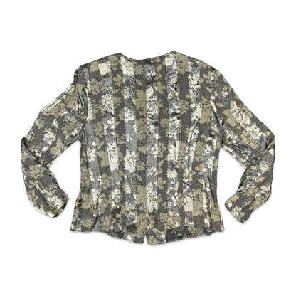 90s Vintage Floral Patterned Blouse 14