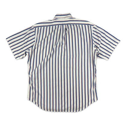 00s Vintage Ralph Lauren Stripe Shirt White Blue Red M L XL