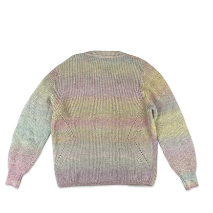 Vintage Mohair Cardigan Space Dye Pastel 12 14