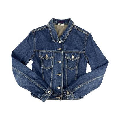 Vintage Ladies Denim Jacket Dark Blue 8