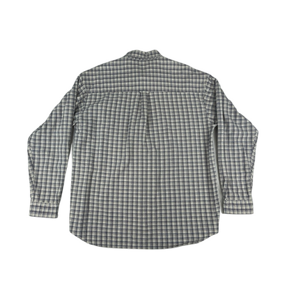 Vintage Columbia Grey Plaid Flannel Shirt XL