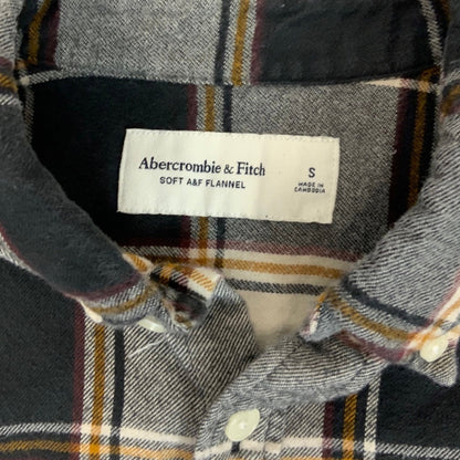 Vintage Abercrombie & Fitch Grey Plaid Flannel Shirt M