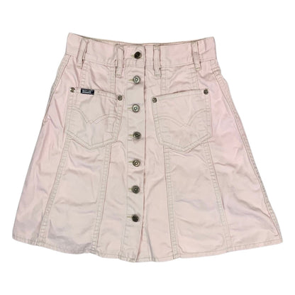 Vintage Dallas Button-down Pink Denim Mini Skirt 4