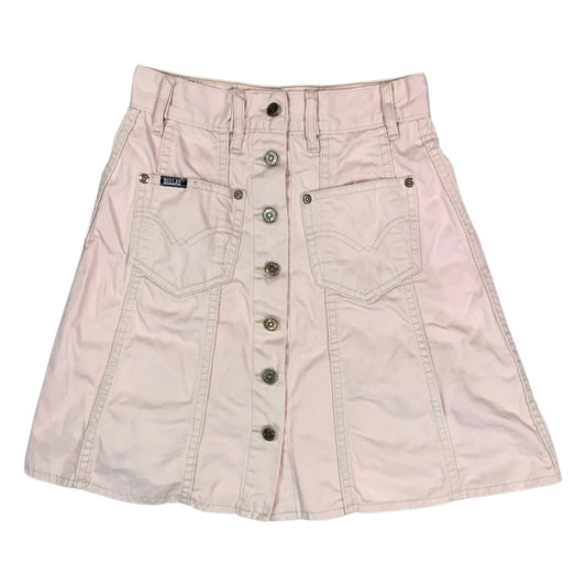 Vintage Dallas Button-down Pink Denim Mini Skirt 4