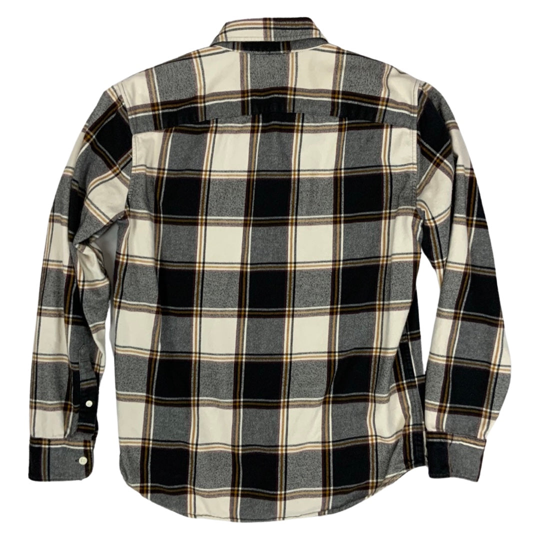 Vintage Abercrombie & Fitch Grey Plaid Flannel Shirt M